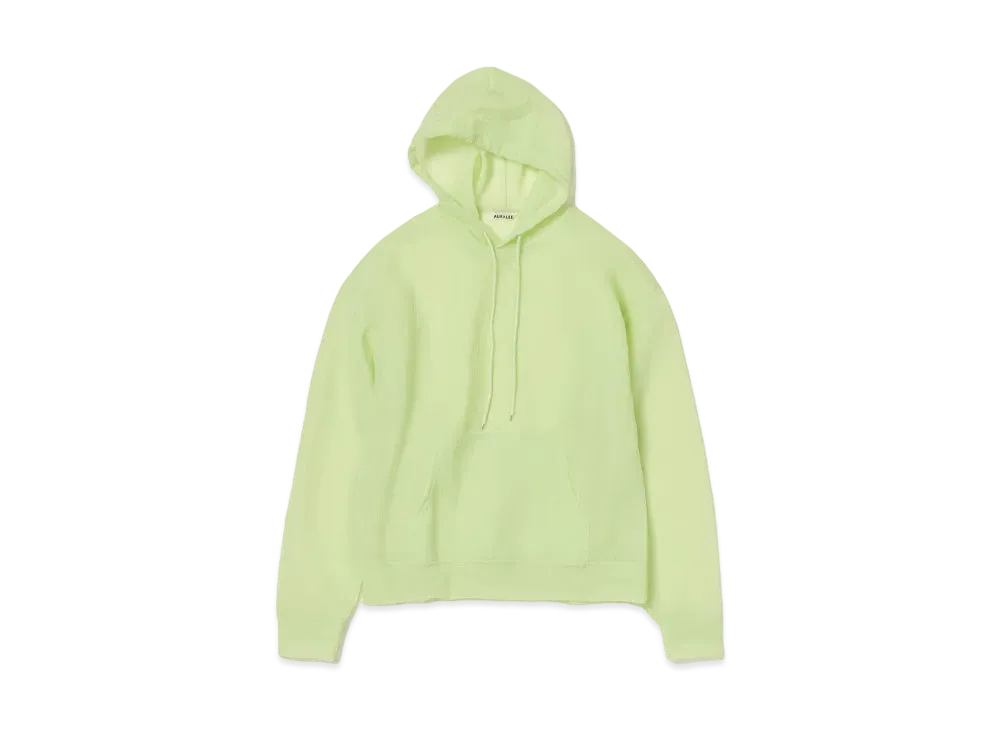 AURALEE Elastic Sheer Nylon P/O Parka "Lime Green"