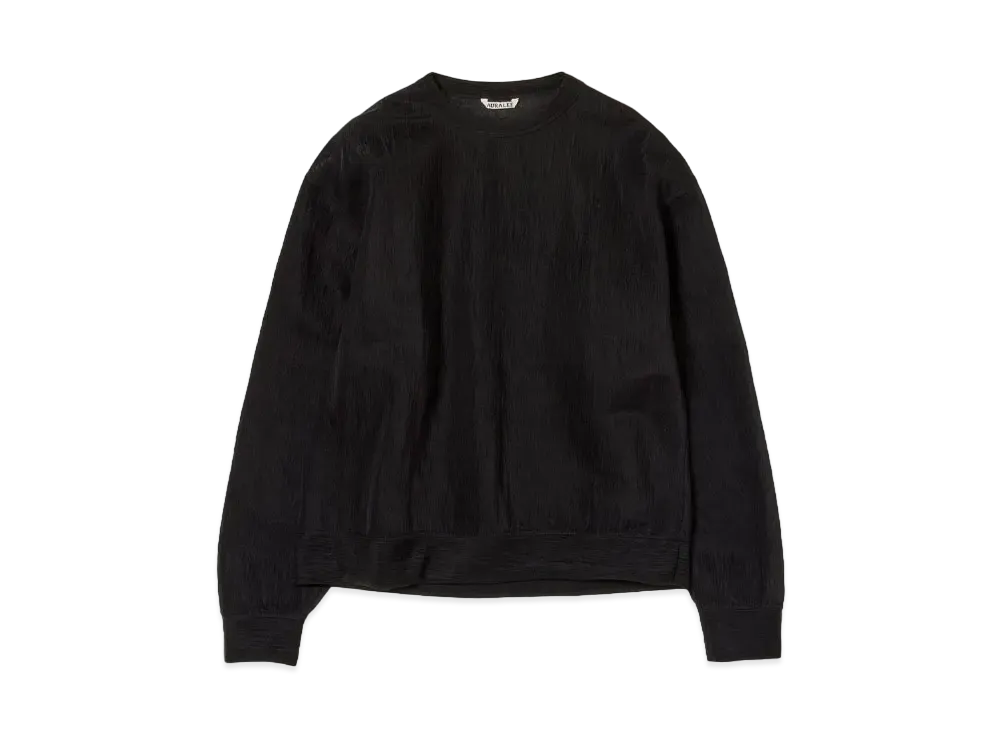 AURALEE Elastic Sheer Nylon P/O "Black"