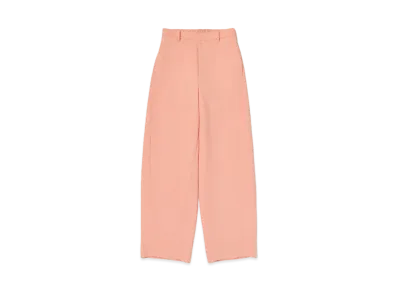 AURALEE Tense Wool Double Cloth Slacks "Salmon Pink"
