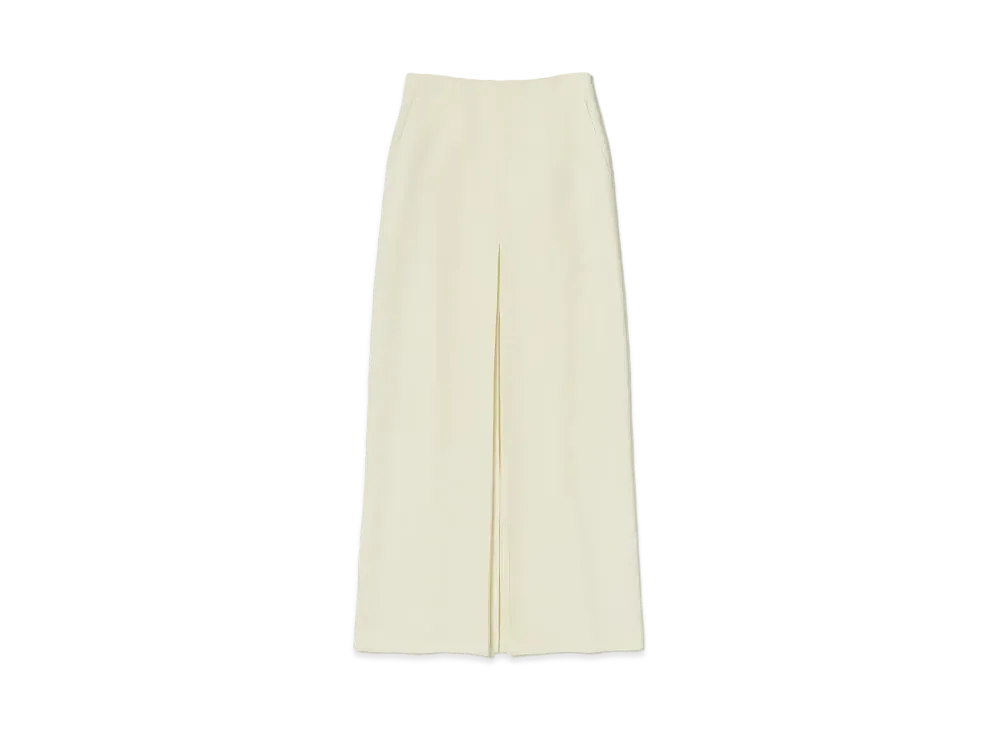 AURALEE Tense Wool Double Cloth Skirt "Ivory"