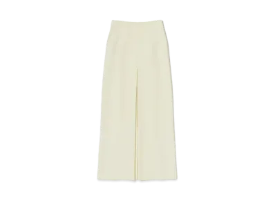 AURALEE Tense Wool Double Cloth Skirt "Ivory"