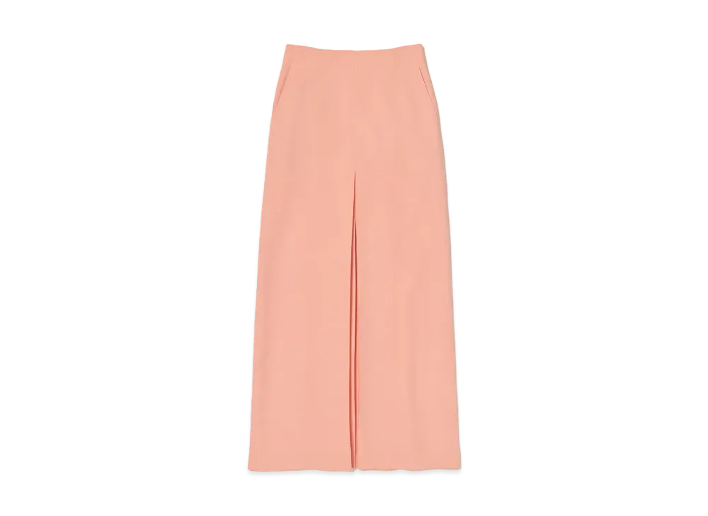 AURALEE Tense Wool Double Cloth Skirt "Salmon Pink"