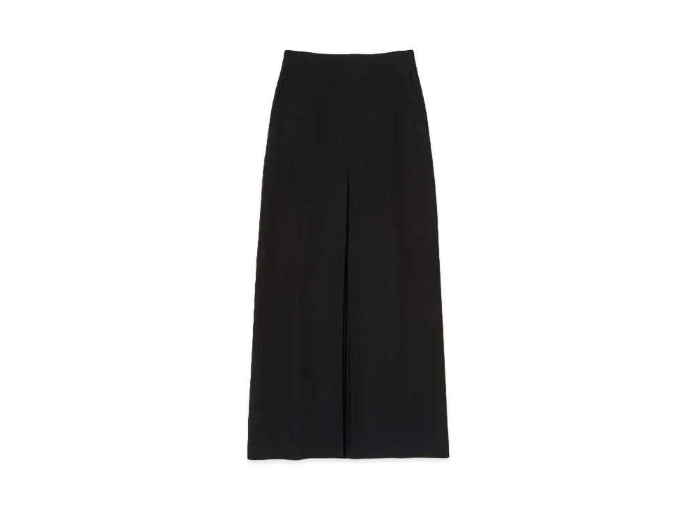 AURALEE Tense Wool Double Cloth Skirt "Black"