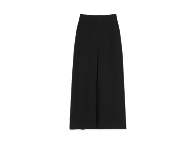 AURALEE Tense Wool Double Cloth Skirt "Black"