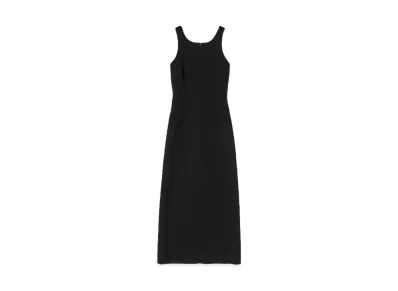 AURALEE Tense Wool Double Cloth Dress "Black"