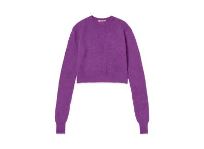 AURALEE Baby Suri Alpaca Sheer Knit P/O "Purple"