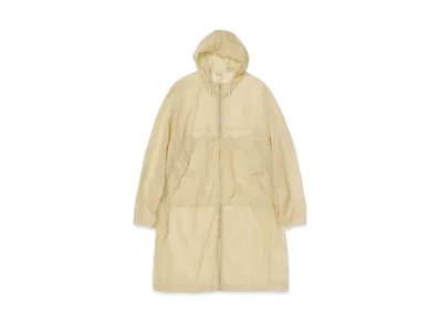 AURALEE Washed Super Light Airy Nylon Coat "Ivory Beige"