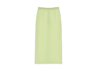 AURALEE Elastic Sheer Nylon Skirt "Lime Green"
