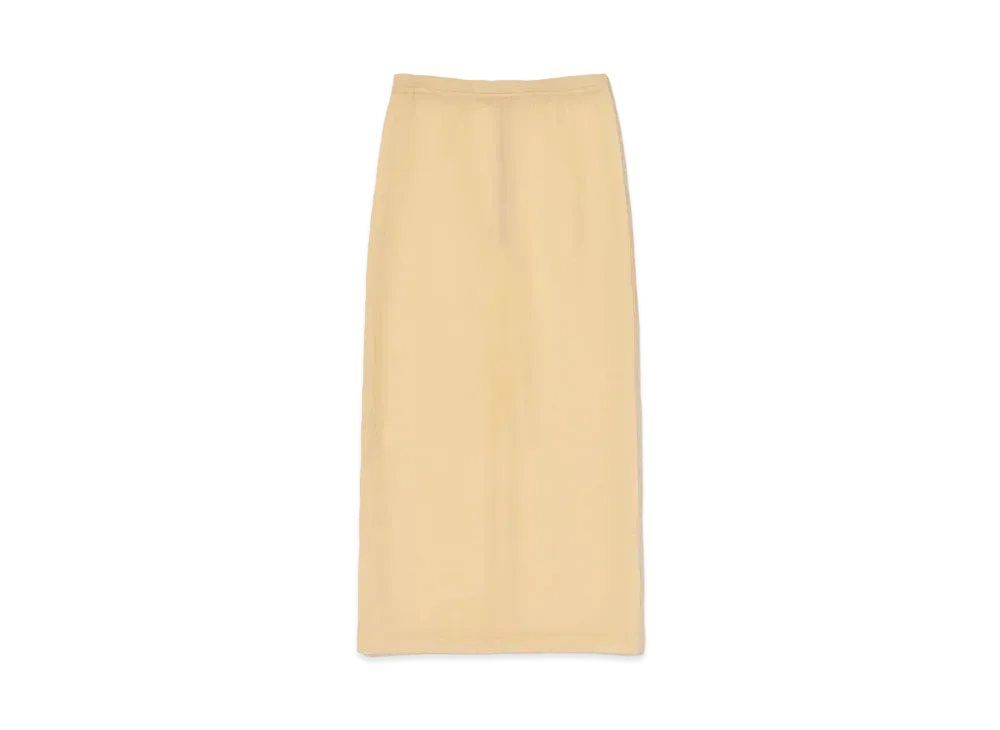 AURALEE Elastic Sheer Nylon Skirt "Yellow"