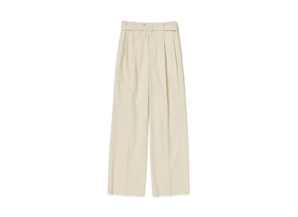 AURALEE Super Fine Tropical Wool Slacks "Ivory Beige"
