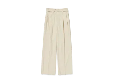 AURALEE Super Fine Tropical Wool Slacks "Ivory Beige"