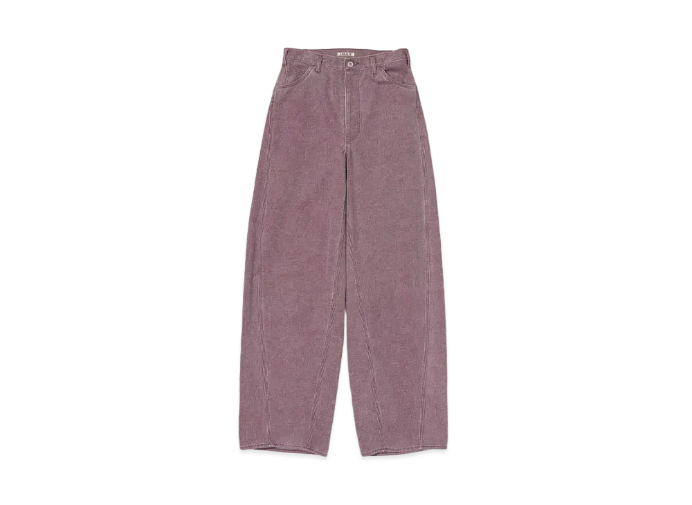 AURALEE Washed Organic Canvas Pants 