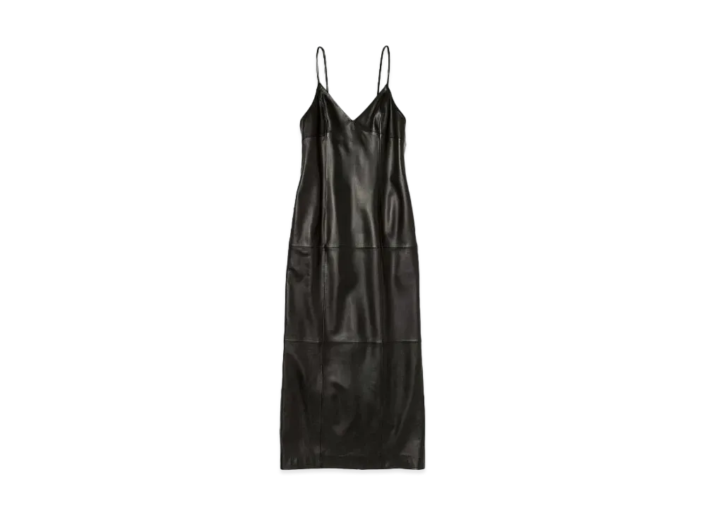 AURALEE Lamb Leather Dress "Black"
