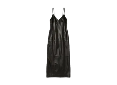 AURALEE Lamb Leather Dress "Black"
