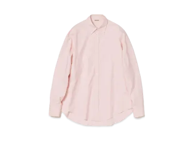 AURALEE High Count Finx Ox Dolman Sleeve Shirt "Light Pink"