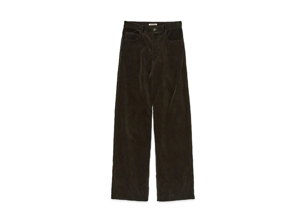 AURALEE Finx Corduroy Pants "Dark Brown"