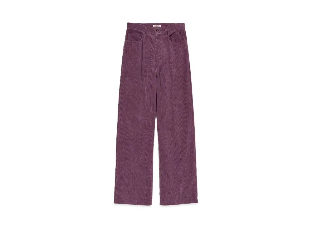 AURALEE Finx Corduroy Pants "Purple"