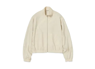AURALEE Super Fine Tropical Wool Zip Blouson "Ivory Beige"