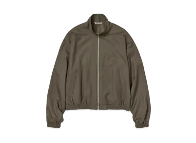 AURALEE Super Fine Tropical Wool Zip Blouson "Dark Khaki"