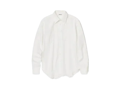 AURALEE High Count Finx Ox Shirt "White"