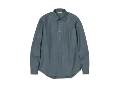 AURALEE High Count Finx Ox Shirt "Dark Blue"
