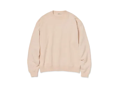 AURALEE Pima Light Sweat P/O "Light Pink"