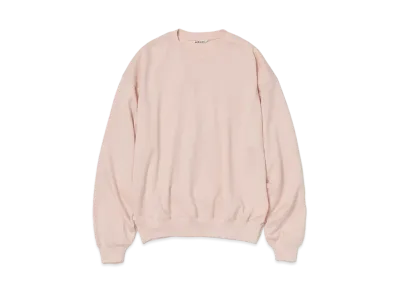 AURALEE Super High Gauge Sweat P/O "Pale Pink"