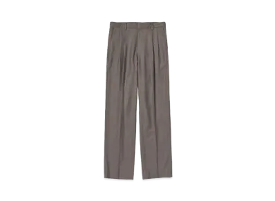 AURALEE Super Light Wool Slacks "Top Brown"