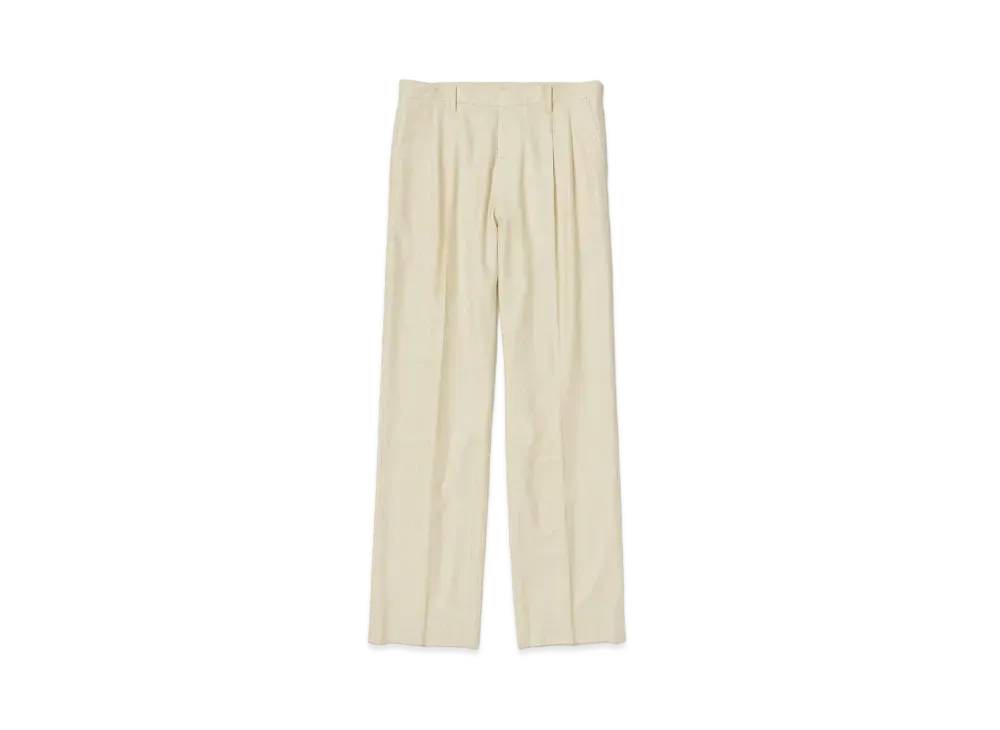 AURALEE Super Light Wool Slacks "Light Beige"
