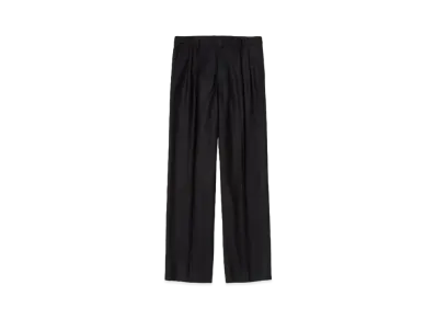 AURALEE Super Light Wool Slacks "Black"