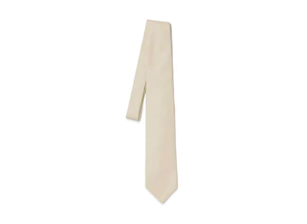 AURALEE Super Light Wool Tie "Light Beige"