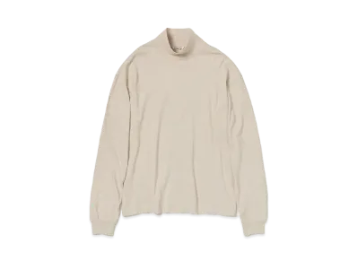 AURALEE Seamless Hi Neck L/S Tee "Top Brown"