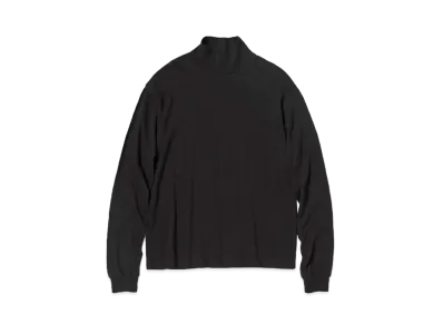 AURALEE Seamless Hi Neck L/S Tee "Black"