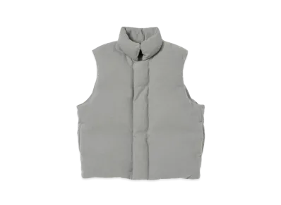 AURALEE Brushed Alpaca Wool Down Vest "Light Gray"