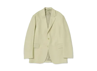 AURALEE Light Melton Jacket "Yellow Khaki"