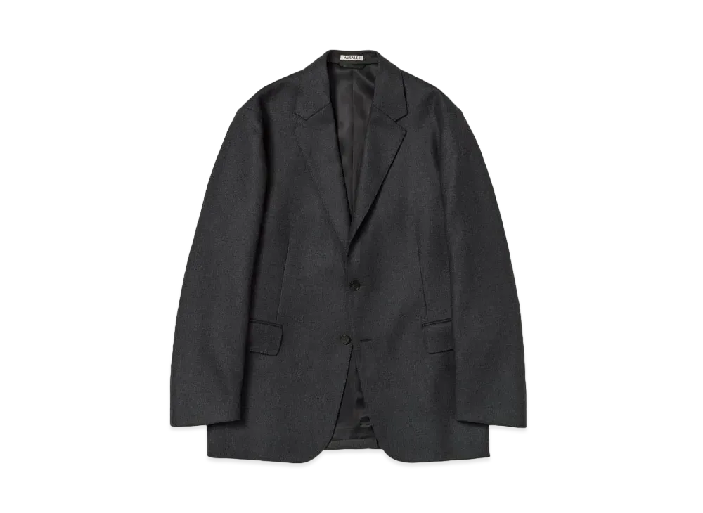 AURALEE Light Melton Jacket "Top Charcoal"