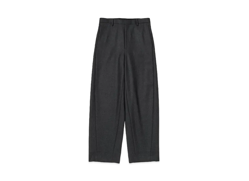 AURALEE Light Melton Slacks "Yellow Khaki"