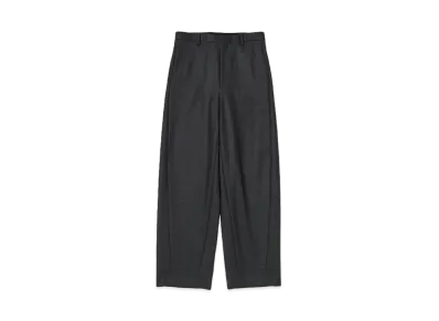 AURALEE Light Melton Slacks "Yellow Khaki"