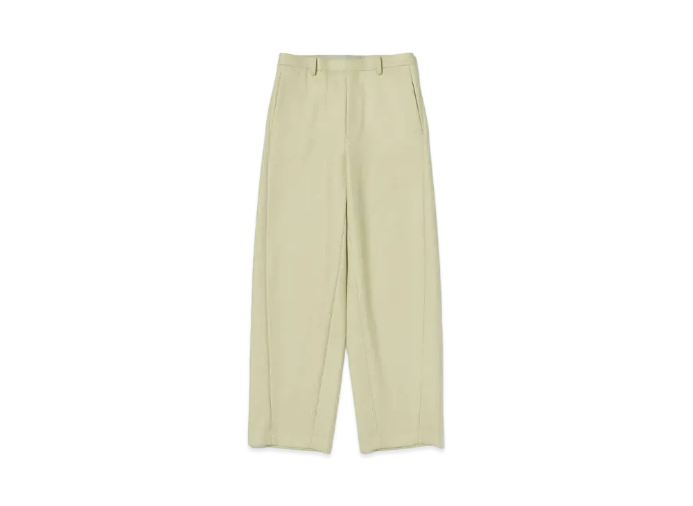 AURALEE Light Melton Slacks "Top Charcoal"