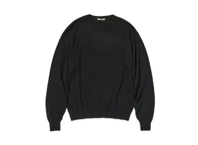 AURALEE Cashmere Silk Wool Knit P/O "Black"