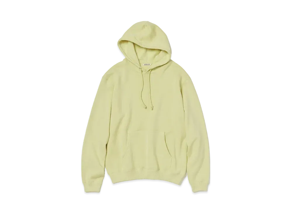 AURALEE Smooth Soft Sweat P/O Parka "Light Lime"