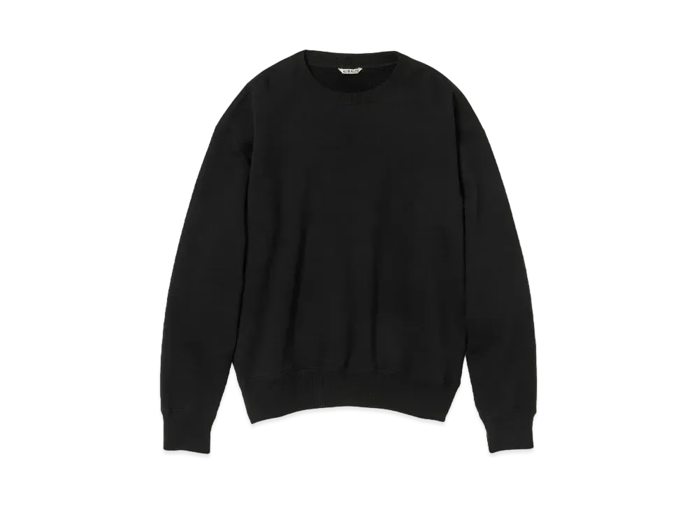 AURALEE Smooth Soft Sweat P/O "Black"