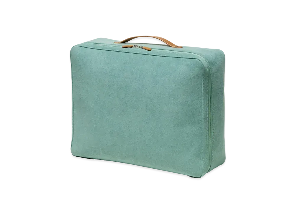 AURALEE Leather Big Travel Case Made By Aeta "Light Blue"