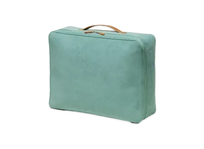 AURALEE Leather Big Travel Case Made By Aeta "Light Blue"