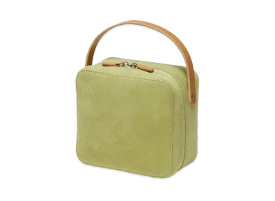 AURALEE Leather Small Travel Case Made By Aeta "Lime Green"