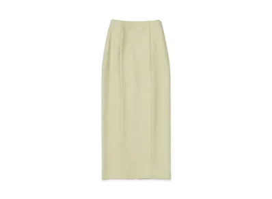 AURALEE Light Melton Skirt "Yellow Khaki"
