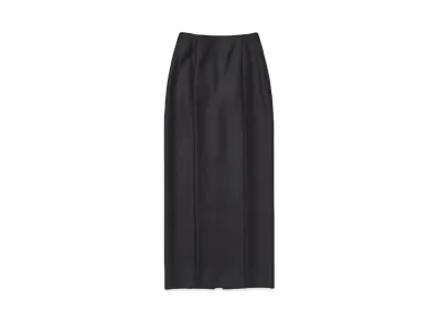 AURALEE Light Melton Skirt "Top Charcoal"