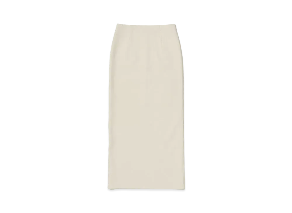 AURALEE Heavy Milano Rib Knit Skirt "White"