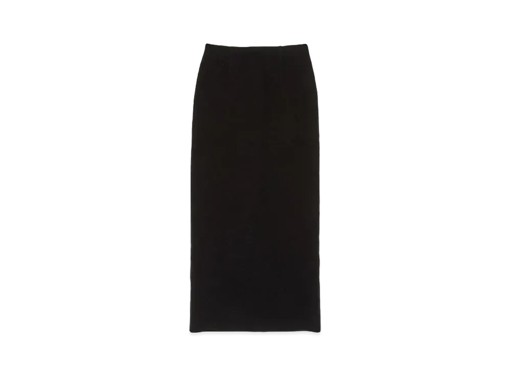 AURALEE Heavy Milano Rib Knit Skirt "Black"