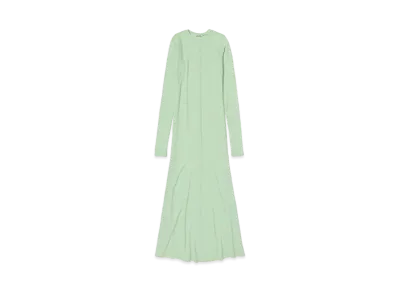 AURALEE Wool Amunzen Dress "Pale Green"